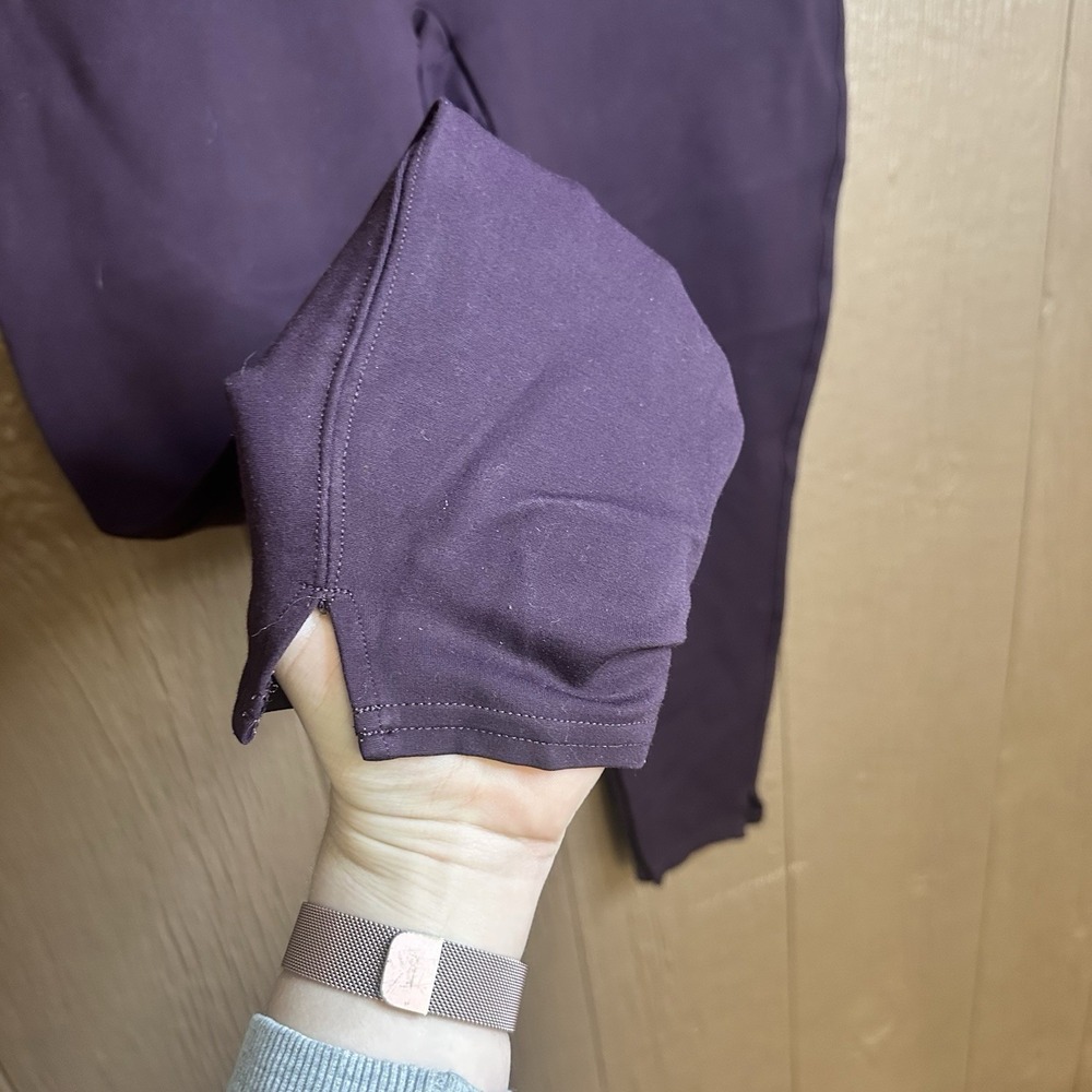 Spanx Women's Leggings  Sz‎ XL Pointe Split Hem High Rise Purple Thick Workwear - Picture 3 of 6